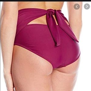 BETSEY JOHNSON High-Waist tie-back Bikini Bottom